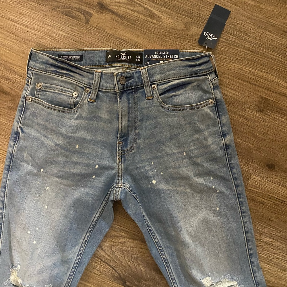 Hollister  stacker súper skinny pants advance stretch w 29  30 long